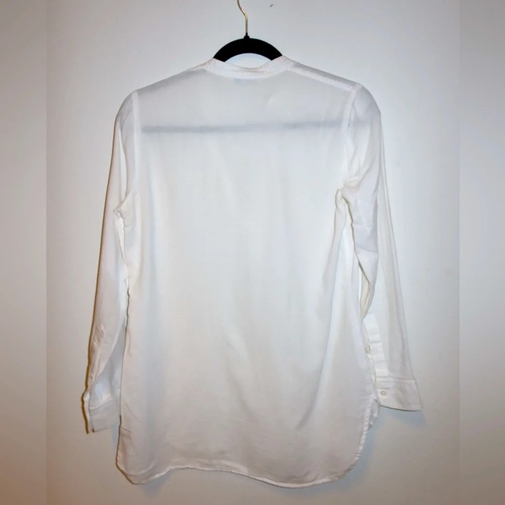 Madewell Linen Tunic Top in White Cotton size XS - Picture 4 of 4